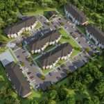 Affordable housing Richmond VA aerial rendering