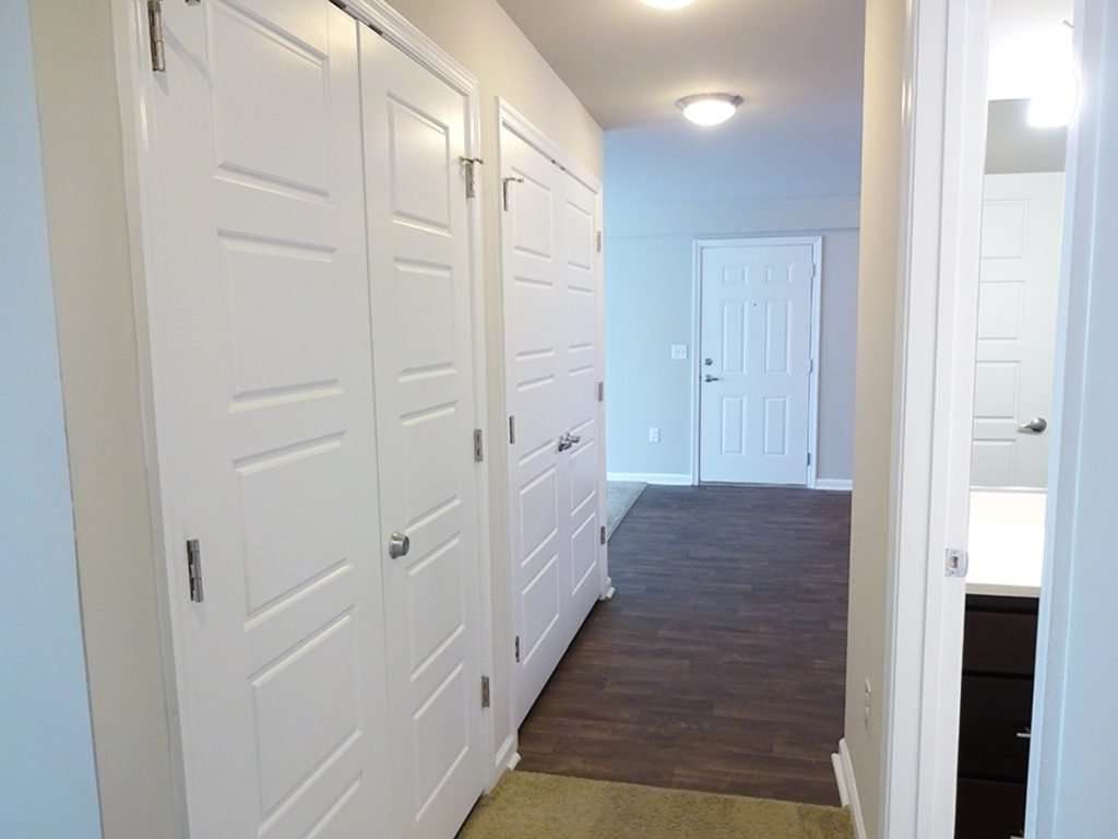 Hallway/foyer in October Station apartment building