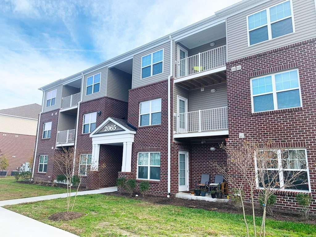 October Station exterior apartment building