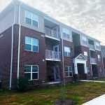 October Station exterior apartment building