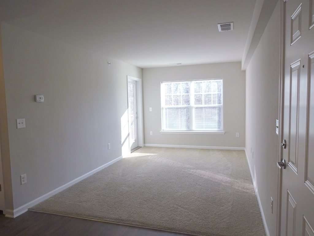 Living room in October Station apartment building