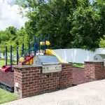 grilling and play area