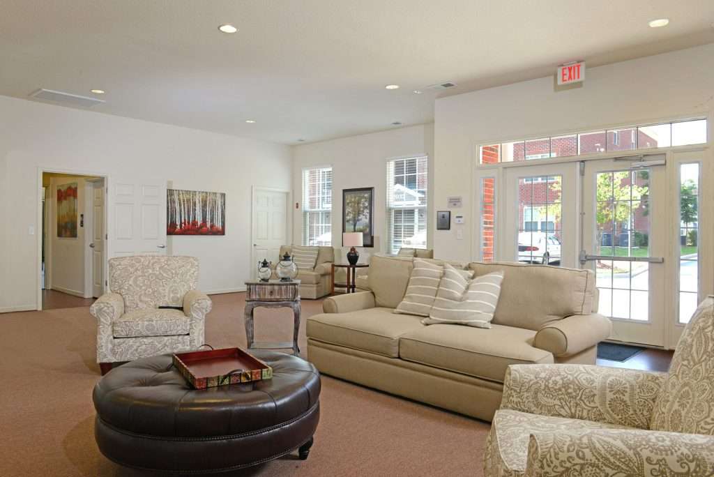 resident clubhouse lounge area