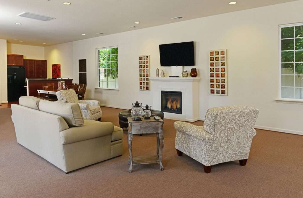 resident clubhouse lounge area